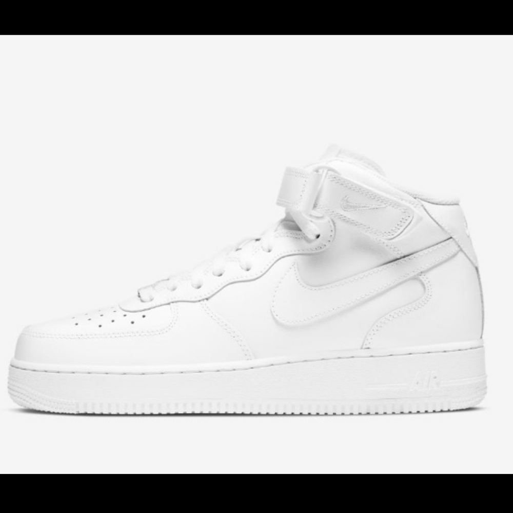 Nike Men's White High-Top Air Force 1's Sneakers